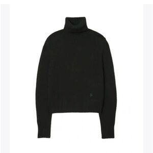 Tory Sport Black Cashmere Turtleneck Sweater